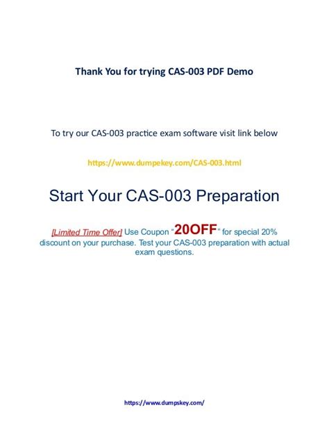 CAS-003 PDF Demo