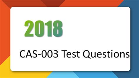 CAS-003 Tests