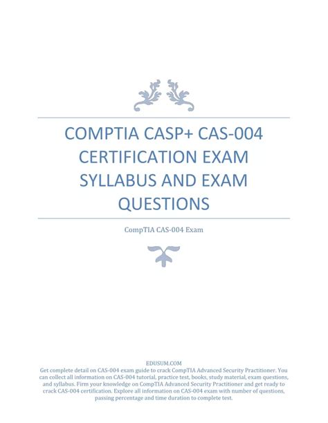 CAS-004 Exam