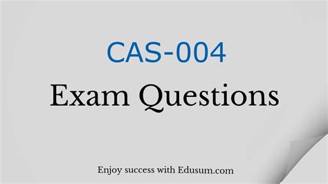 CAS-004 Examsfragen