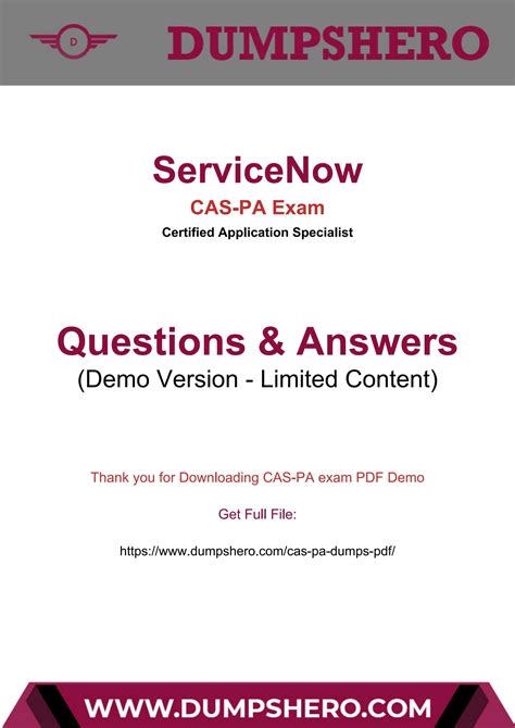 CAS-PA PDF Testsoftware