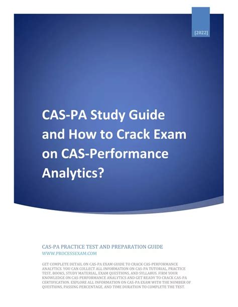 CAS-PA Prüfungsmaterialien