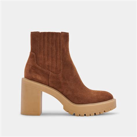 CASTER H2O BOOTIES CAMEL SUEDE – Dolce Vita