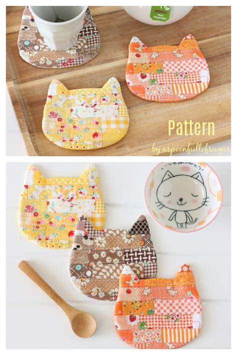 CAT COASTER Sewing Pattern * New eBay