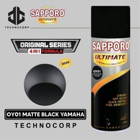 Cat SAPPORO ULTIMATE OY01 MATTE BLACK YAMAHA ORIGINAL SERIES DOFF ORI - raincitystudios.com
