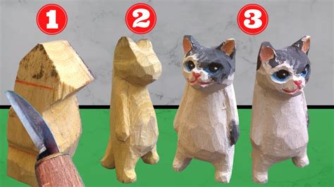 Cat Wood Carving Projects - muktibox.com