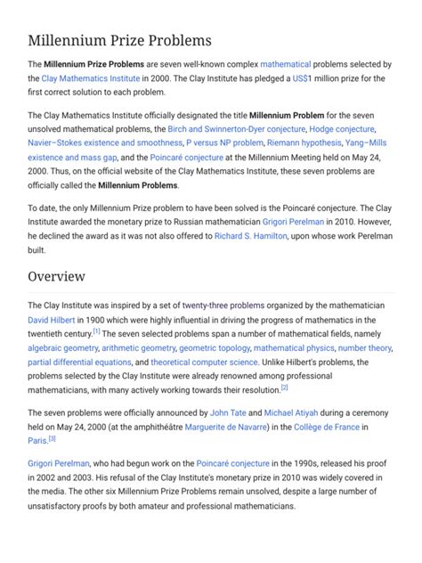 Category:Millennium Prize Problems - wintechmobiles.com