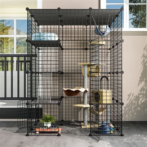 CATLAND Outdoor Cat Enclosures - Large Cat Cage with …