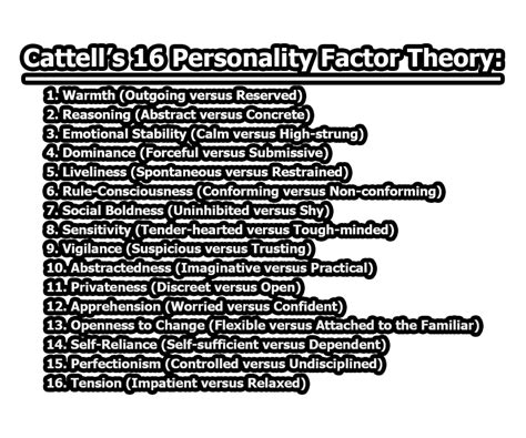 Cattell's 16 Personality Factors Test - wintechmobiles.com