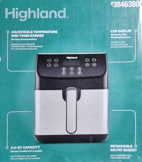 CB’s Treasures - Highland 5.8qt air fryer….$45 Facebook