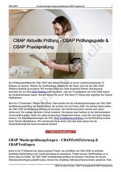 CBAP Prüfung