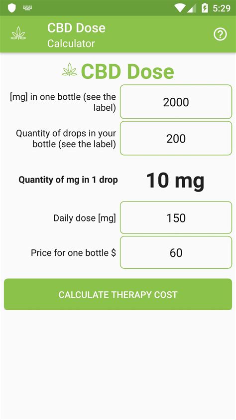 CBD Dosage Calculator APK Download for Android 