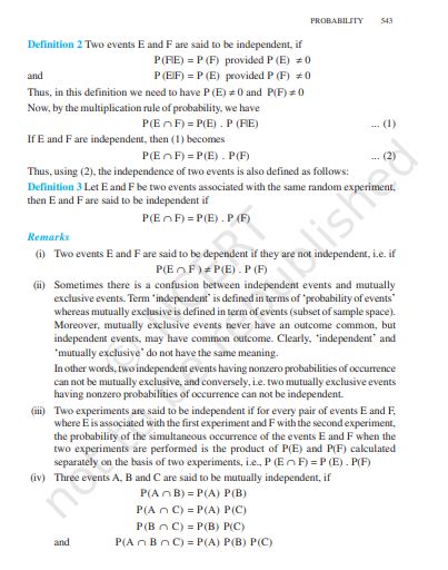 CBSE Board Class 12 Mathematics Chapter 13 Probability Case …