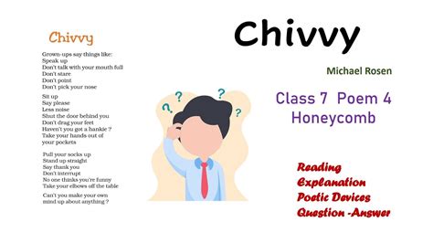 CBSE Class 7 English Honeycomb Poem Chivvy Quiz 1