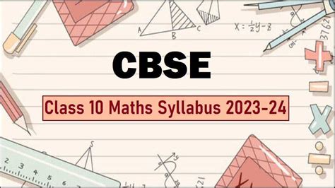 CBSE Syllabus for Class 10 Maths 2024-24 - cdn1.byjus.com