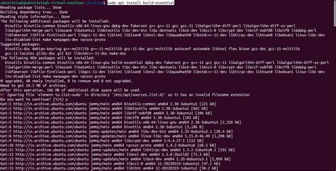 CC++ Program on Ubuntu Type sudo aptget install buildessential