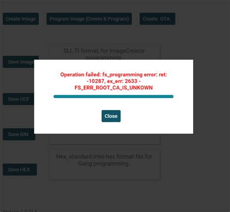 CC3220SF: About the "FS_WRONG_ SIGNATURE" error during firmware ...