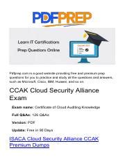 CCAK PDF Testsoftware