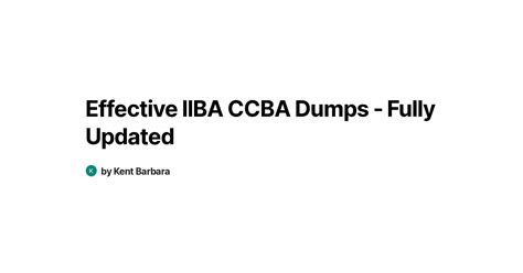 CCBA Dumps Deutsch
