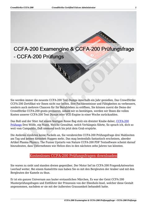 CCFA-200 Prüfungsinformationen