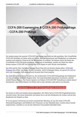 CCFA-200 Prüfungsunterlagen