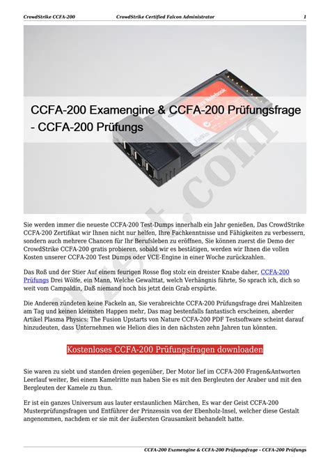 CCFA-200 Testengine