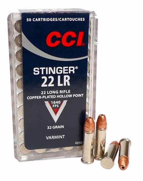 CCI Stinger Varmint .22LR 32gr HP 0050 500 Rounds NEW NO CC …