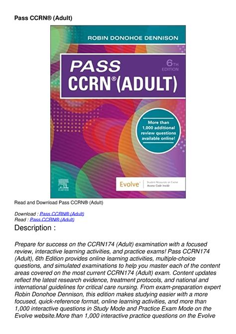 CCRN-Adult Buch