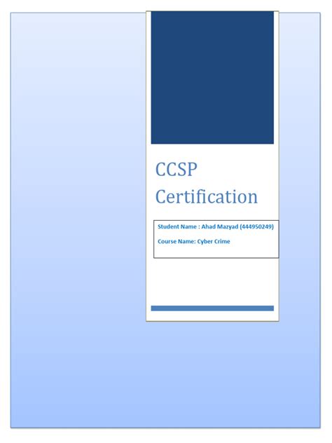 CCSP PDF Demo