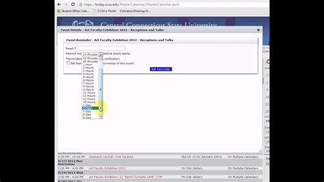 CCSU Today How to use the Arts Calendar YouTube