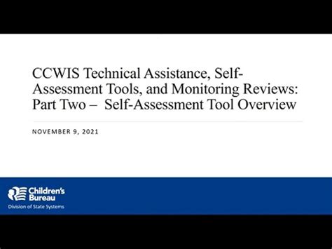 CCWIS Self-Assessment Tools Part Two The Administration for …