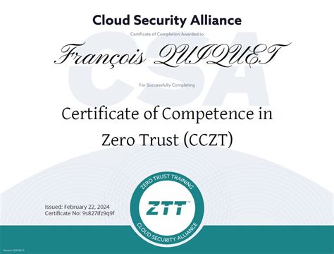 CCZT Zertifizierungsantworten