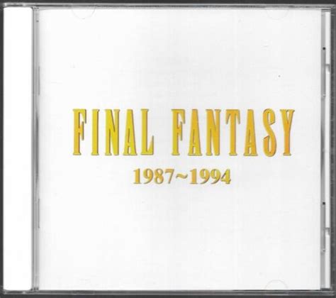 CD Final Fantasy - 1987-1994 sm record mint! soundtrack eBay