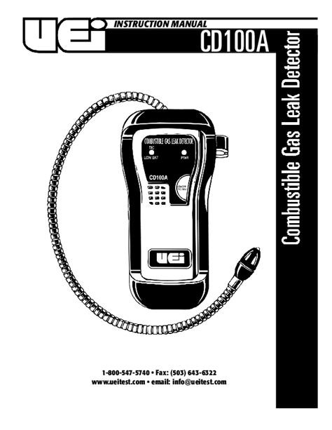 CD100A - COMBUSTIBLE GAS LEAK DETECTOR - coolestguyplanet.net