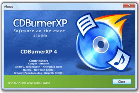 CDBurnerXP for Windows