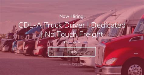 CDL-A Drivers: Dedicated up to $.66 mile, No Touch Freight, Home …