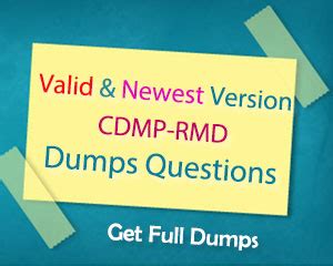 CDMP-RMD Reliable Dumps Pdf