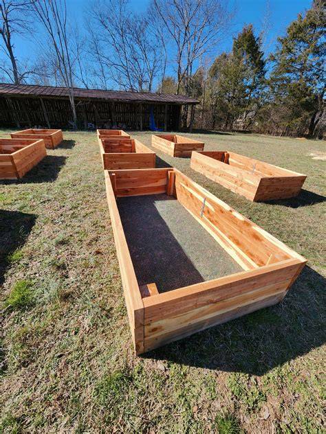 Cedar Garden Beds in Garden Center - raincitystudios.com