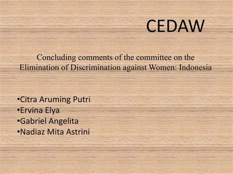 CEDAW - SlideShare