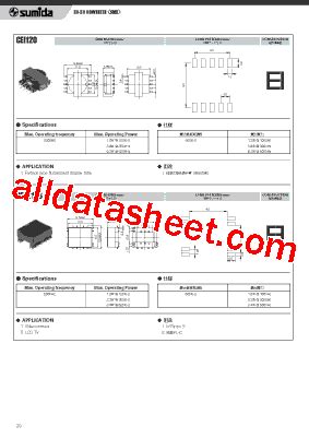 CEEH126 Datasheet(PDF) - Sumida Corporation