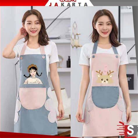 celemek apron masak karakter anti air - Shop - raincitystudios.com
