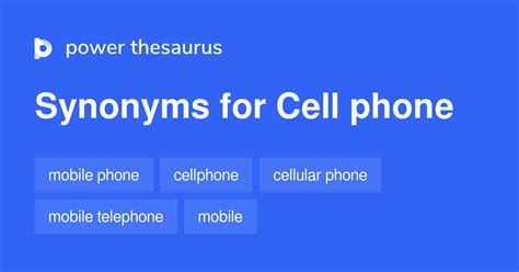 CELL-PHONE in Thesaurus: 23 Synonyms & Antonyms for CELL-PHONE