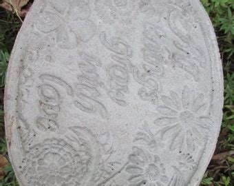 Cement Garden Plaque - Etsy - muktibox.com