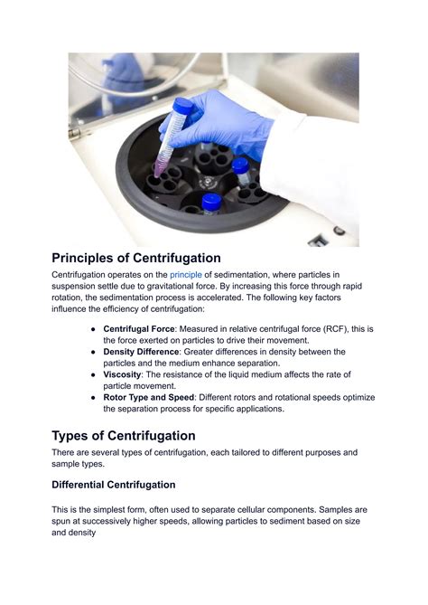 Centrifugation: Principles, Types, and Applications - wintechmobiles.com