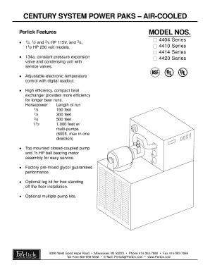 CENTURY SYSTEM POWER PAKS (WATER-COOLED)