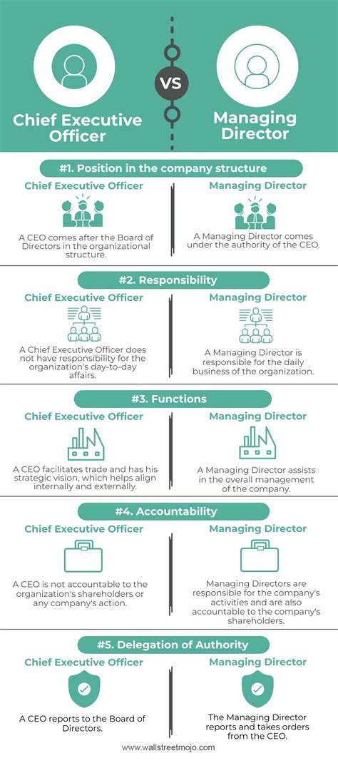 CEO vs managing director, chief executive officer,