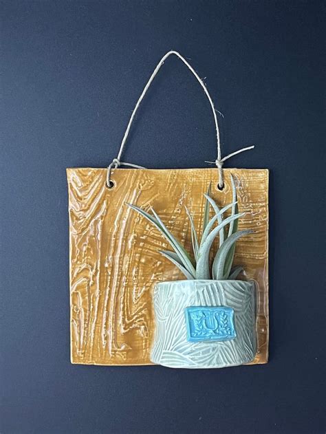 Ceramic Air Plant Wall Holder - Etsy - muktibox.com
