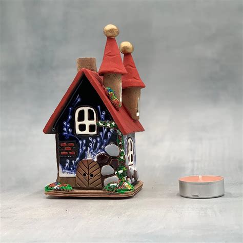 Ceramic Candle Tea House - Etsy UK - muktibox.com