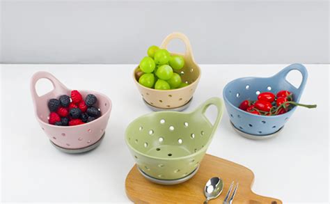 Ceramic Fruit Bowls With Holes - Wayfair - muktibox.com