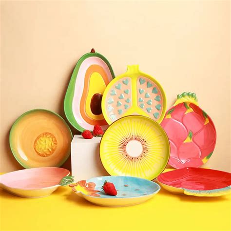 Ceramic Fruit Shaped Plate - Etsy - muktibox.com